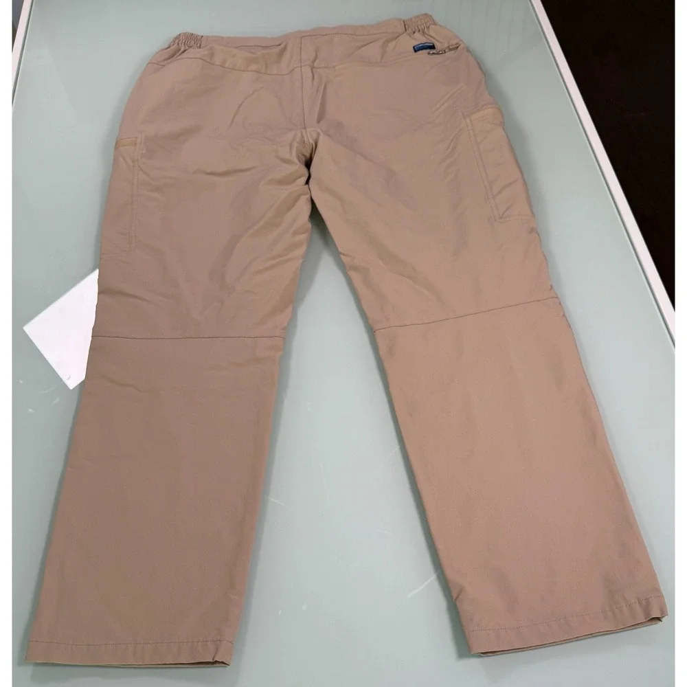 Haimont‎ Performance Cargo Pants Mens XL Khaki Flat Front Straight Fit DadCOre